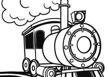 Train Coloring Pages For Kids - Visual Arts Ideas