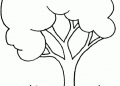 Tree Coloring Page Easy