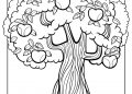 Tree Coloring Page Image