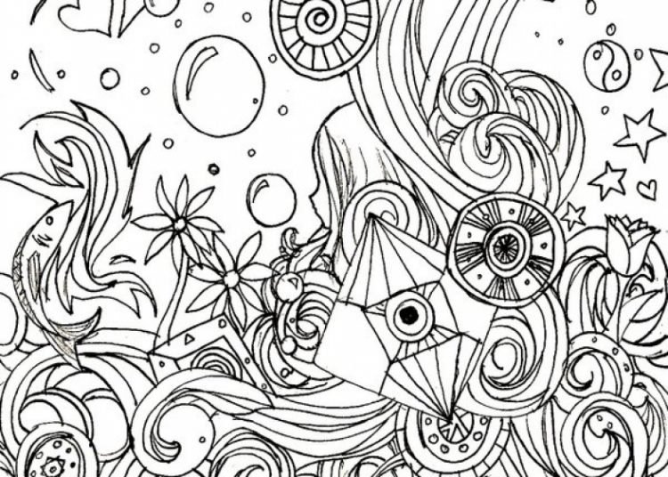 Trippy Coloring Pages For Adult - Visual Arts Ideas