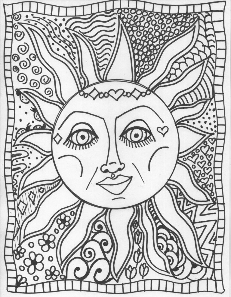 Trippy Coloring Pages For Adult - Visual Arts Ideas