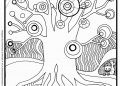 Trippy Coloring Pages Images of Tree