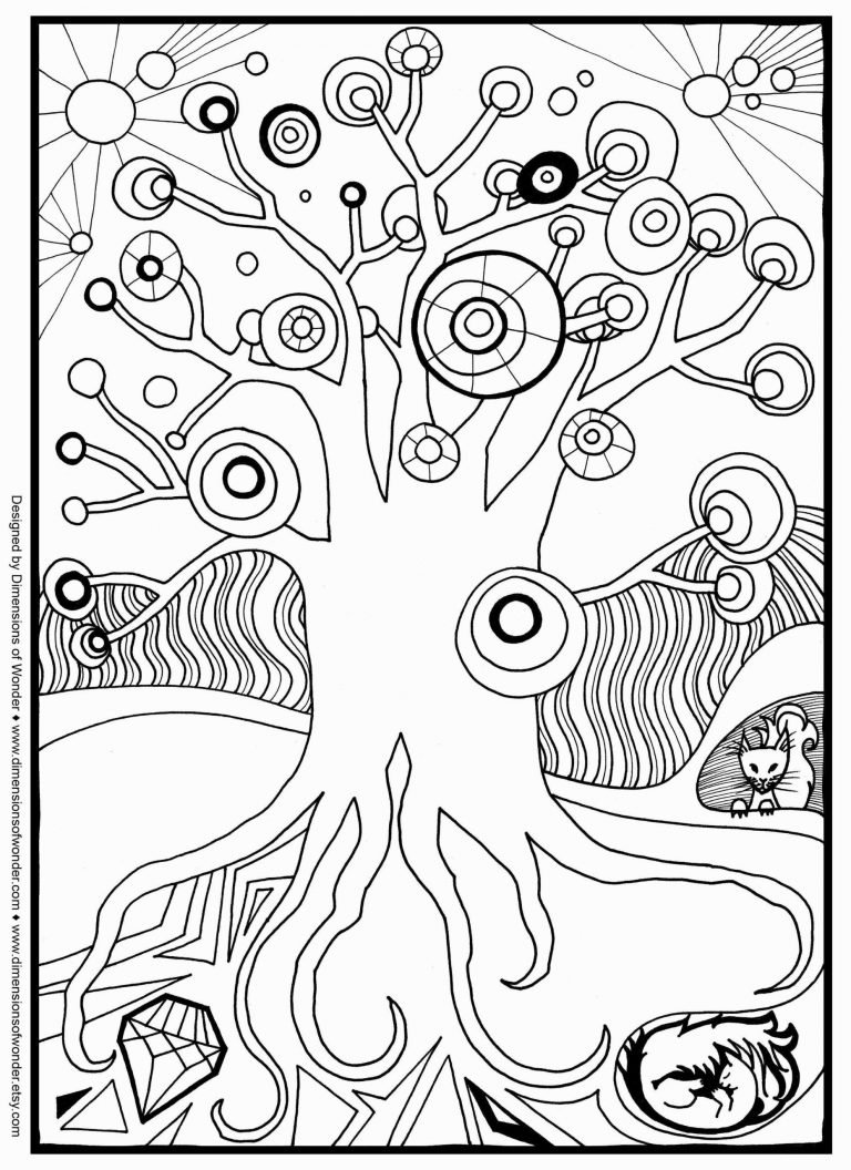 Trippy Coloring Pages For Adult - Visual Arts Ideas