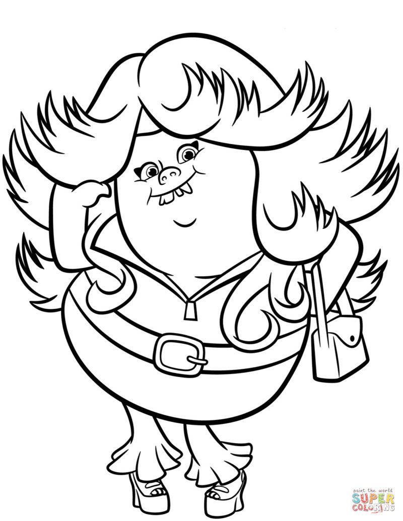 Trolls World Tour Coloring Pages - Visual Arts Ideas