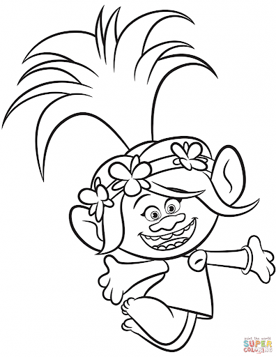 Trolls World Tour Coloring Pages - Visual Arts Ideas