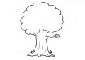 Very Simple Tree Coloring Page