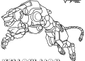 Voltron Coloring Pages of Yellow Lion Image