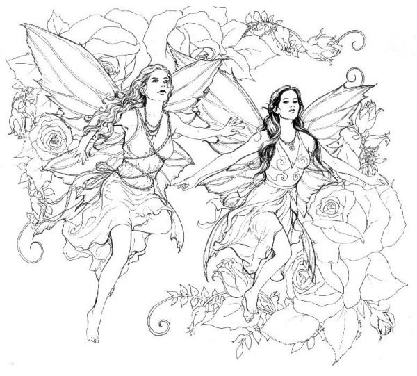 15 Fairy Coloring Pages For Adults - Visual Arts Ideas