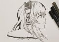 Anime Drawing Girl with Headset