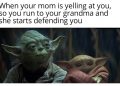 Baby Yoda Meme of Your Mom