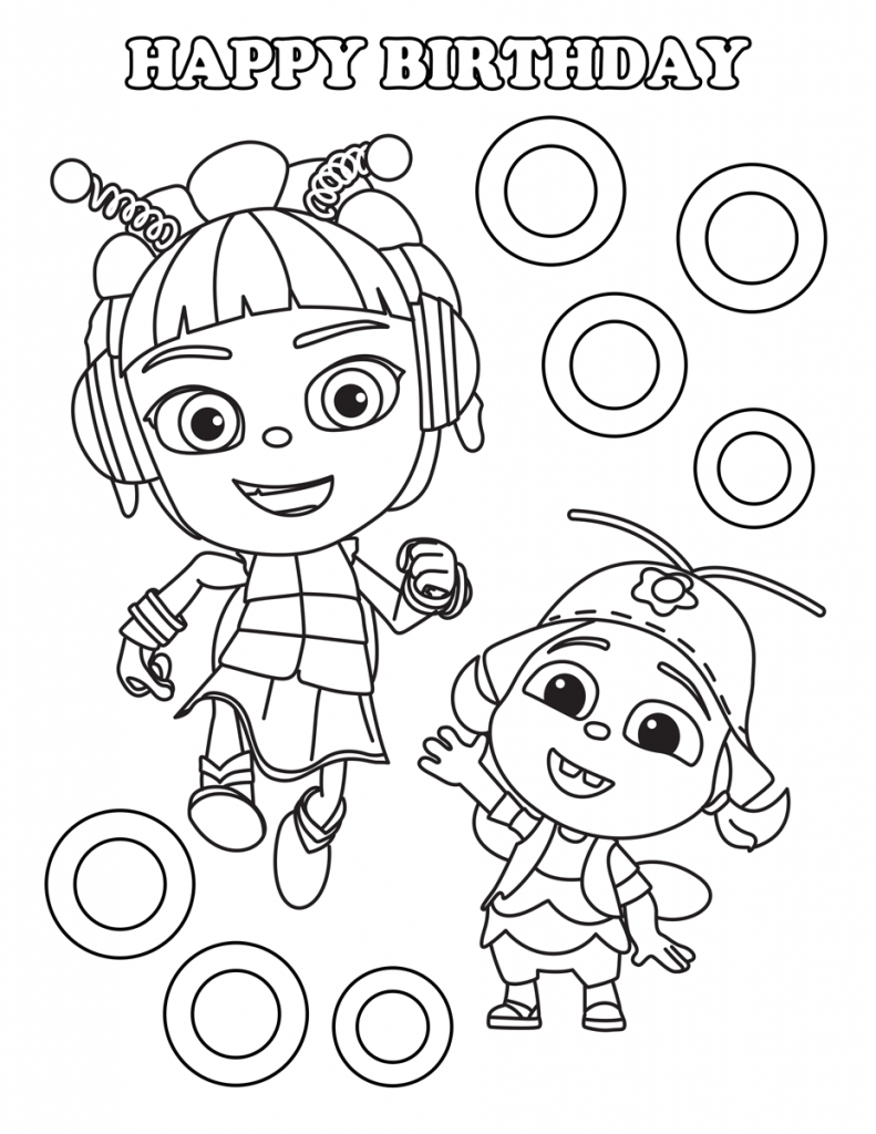 Beat Bugs Coloring Pages - Visual Arts Ideas