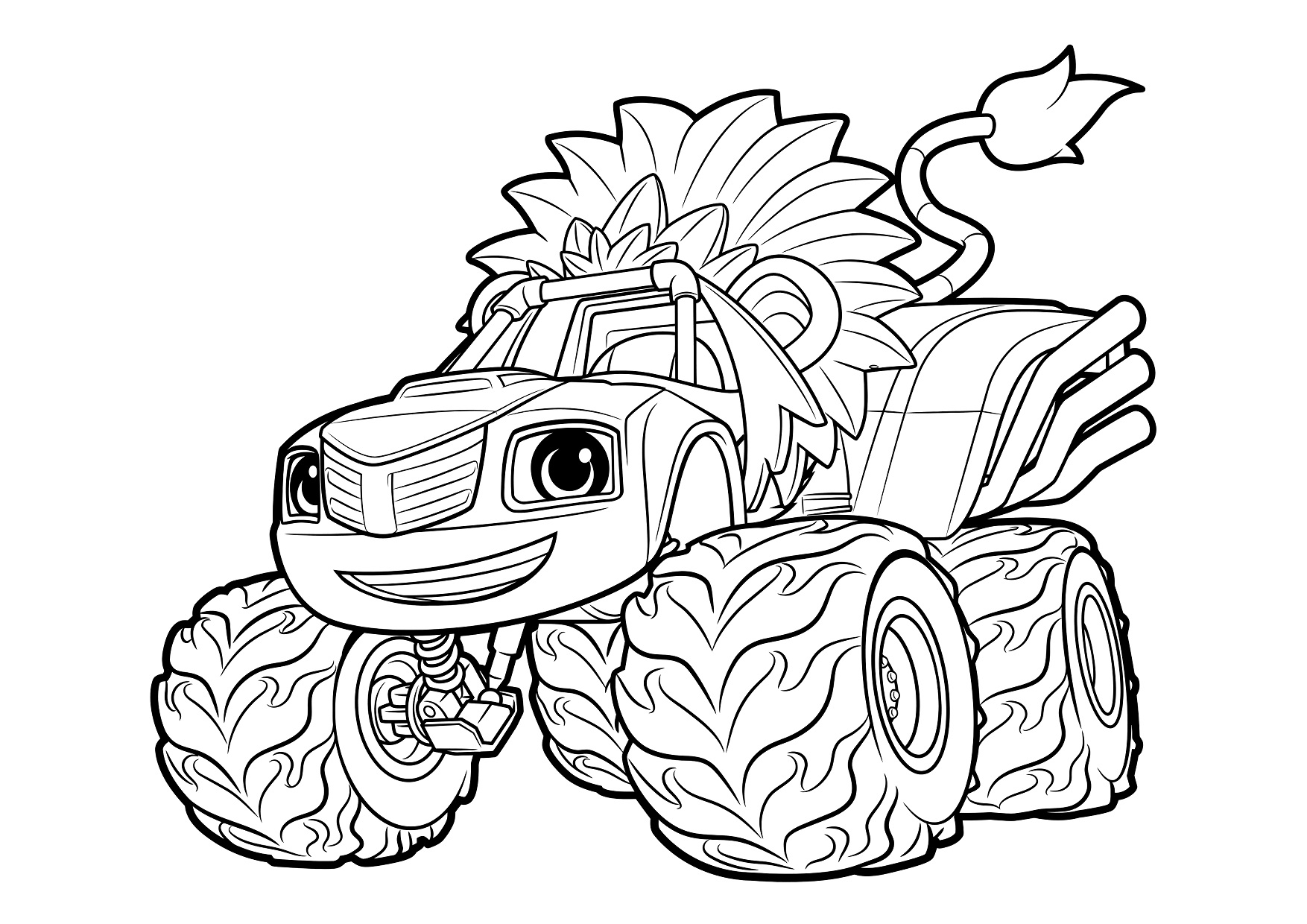 Blaze and The Monster Machine Coloring Pages Visual Arts Ideas
