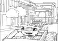 Blaze and the Monster Machine Coloring Pages of Blaze The Road Roller