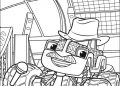 Blaze and the Monster Machine Coloring Pages of Bump BumperMan