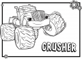 Blaze and the Monster Machine Coloring Pages of Crusher