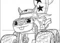 Blaze and the Monster Machine Coloring Pages of Darington Pictures