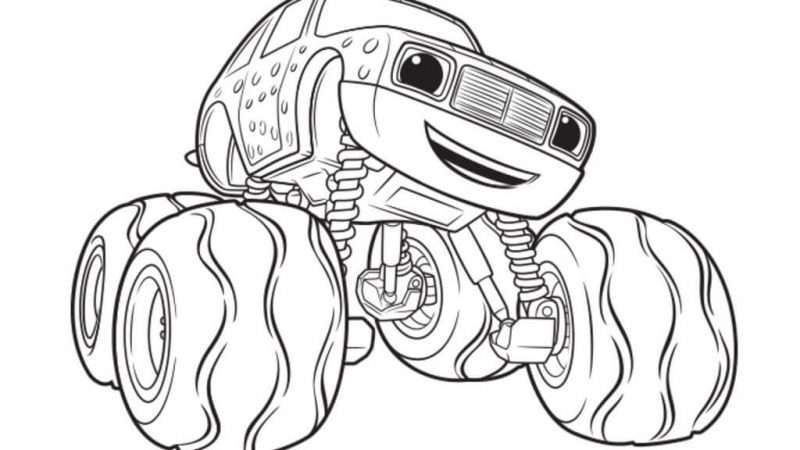 Blaze and The Monster Machine Coloring Pages - Visual Arts Ideas