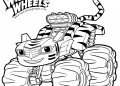 Blaze and the Monster Machine Coloring Pages of Stripes Gets Wild