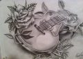 Cool Drawing of Guitar