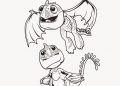 Dragons Rescue Riders Coloring Pages of Baby Dragon