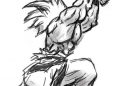 Drawing of Goku Sketch Kamehameha