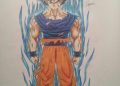 Drawing of Goku Super Saiyan 4