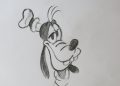 Drawing of Goofy with Pencil