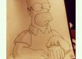 Drawing of Homer Simpson Image