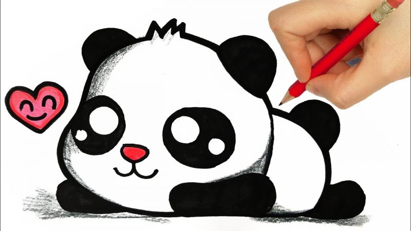 Drawing of Panda - Visual Arts Ideas