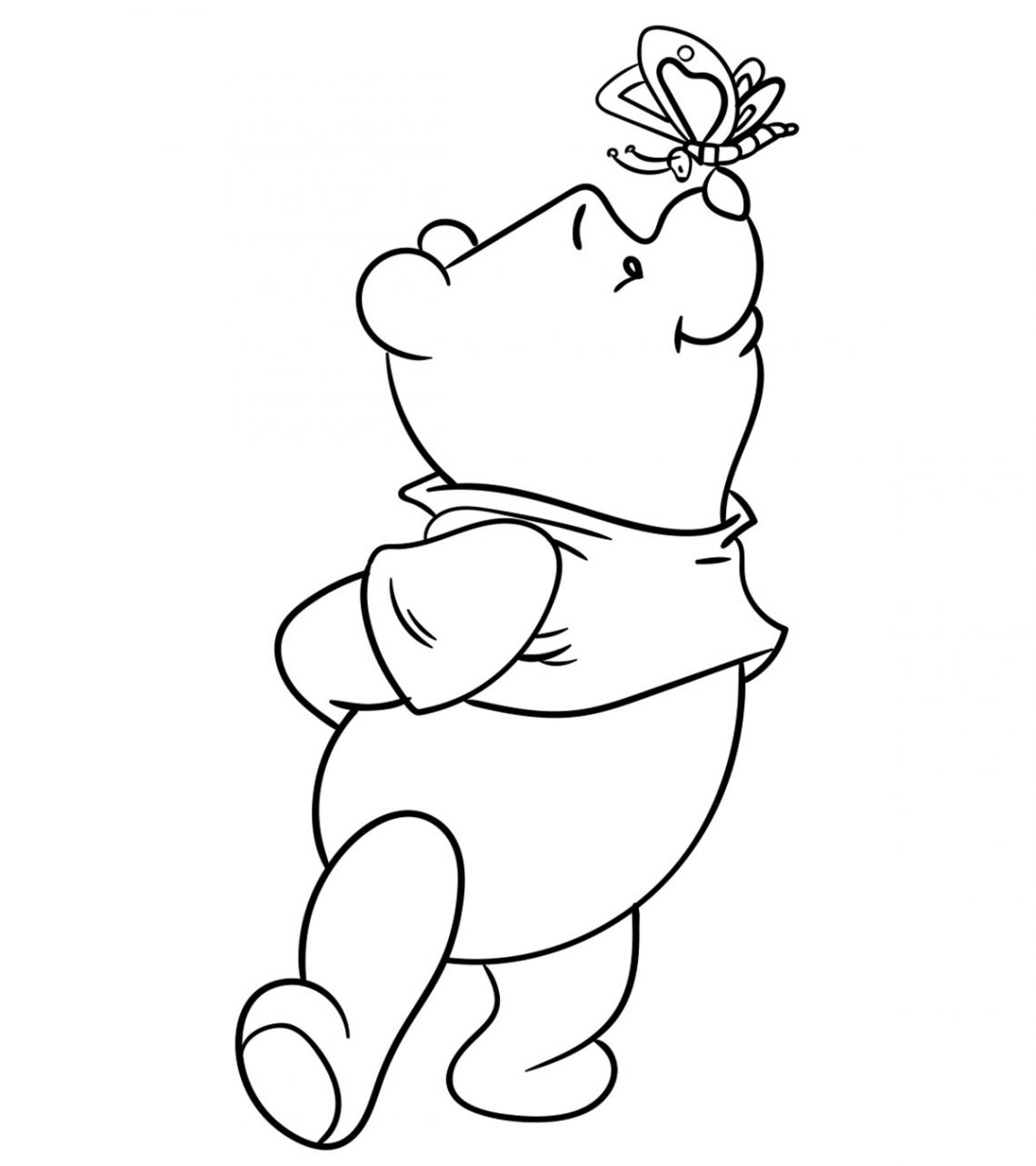Winnie the Pooh Coloring Pages For Kids - Visual Arts Ideas