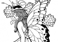 Fairy Coloring Pages for Adults Butterfly