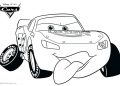 Funny Lightning Mcqueen Coloring Page