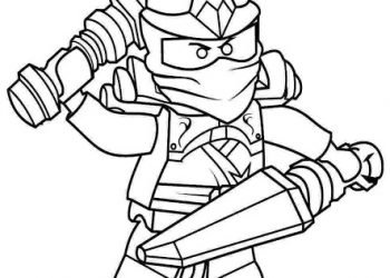 Lego Ninjago Coloring Pages of Lloyd - Visual Arts Ideas