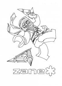 Lego Ninjago Zane Coloring Pages - Visual Arts Ideas