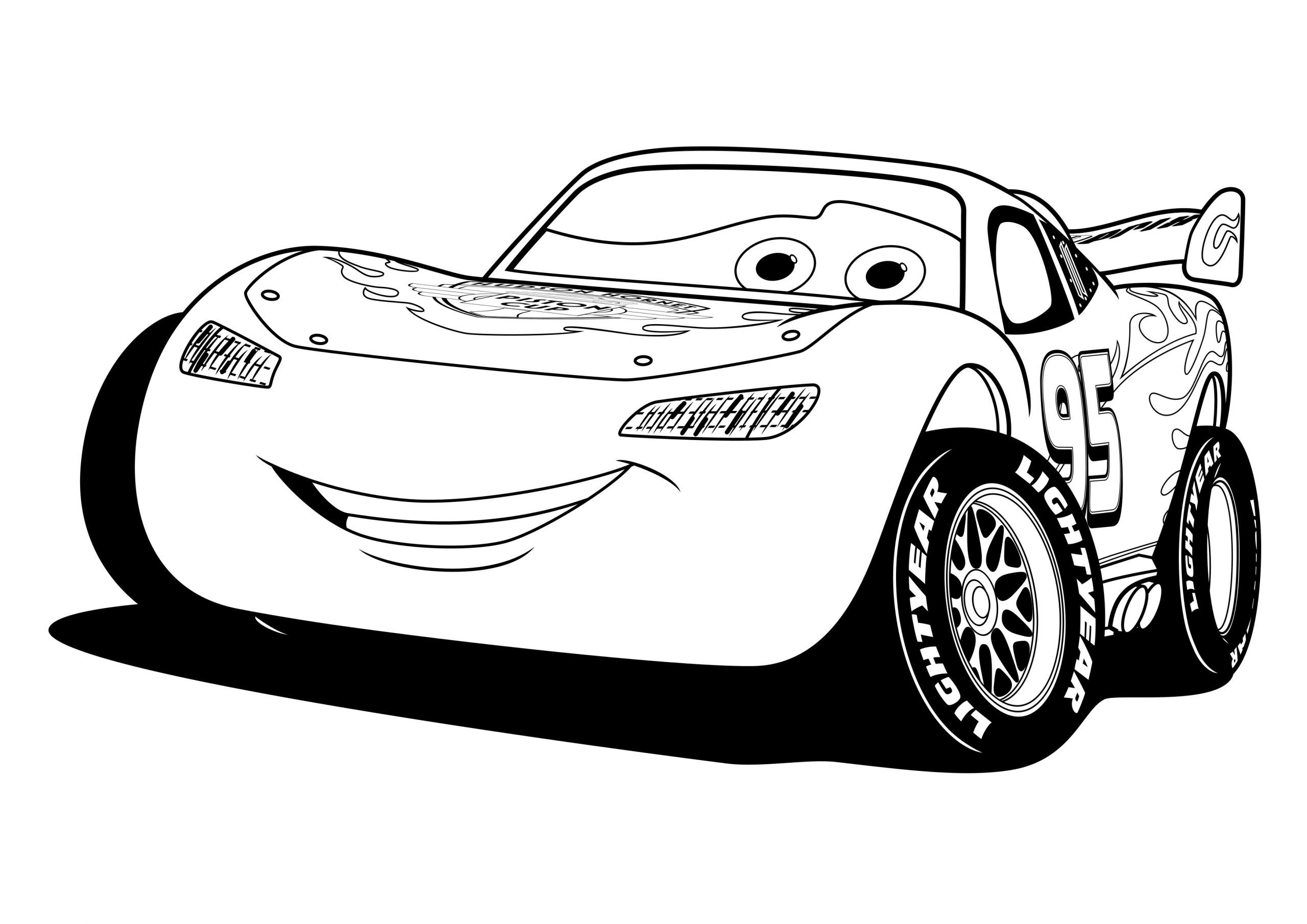 Lightning Mcqueen Coloring Pages Visual Arts Ideas