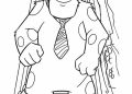 Monster inc Coloring Pages of James P Sullivan