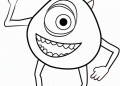 Monster inc Coloring Pages of Mike Images