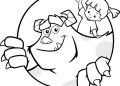 Monster inc Coloring Pages of Sulley and Boo