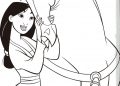 Mulan Coloring Pages Images Free