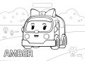 Robocar Poli Coloring Pages of Amber Images