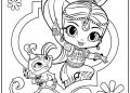 Shimmer Coloring Pages Images
