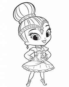 Shimmer and Shine Coloring Pages - Visual Arts Ideas