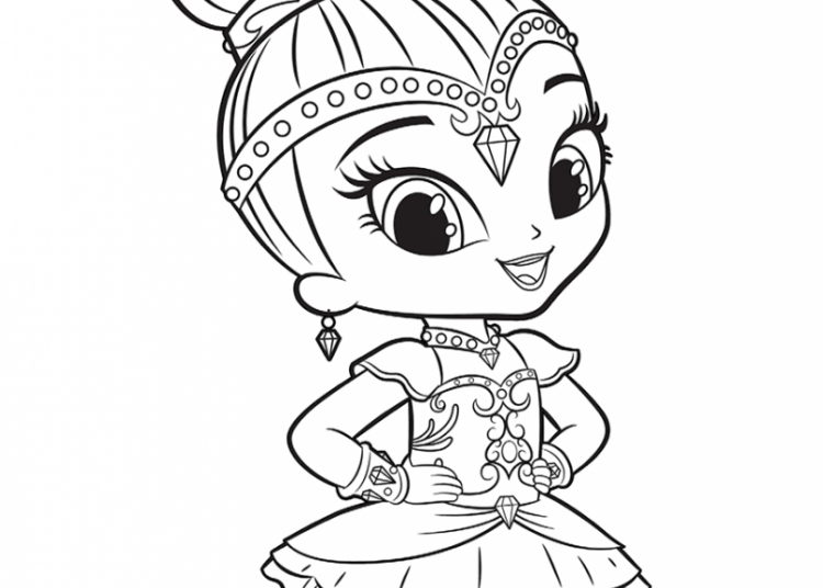 Shimmer and Shine Coloring Pages - Visual Arts Ideas