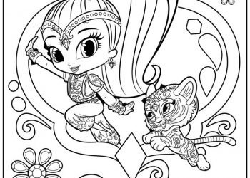 Shimmer and Shine Coloring Pages - Visual Arts Ideas