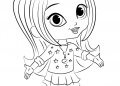 Shimmer and Shine Coloring Pages of Leah