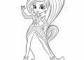 Shimmer and Shine Coloring Pages of Zeta