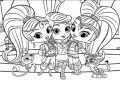 Shimmer and Shine Coloring Pages with Leah