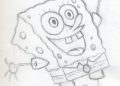 Sketch Drawing of Spongebob