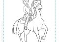 Spirit Riding Coloring Pages of Pru and Chica Linda