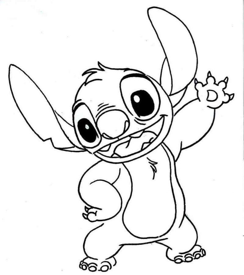 Stitch Coloring Pages For Kids - Visual Arts Ideas
